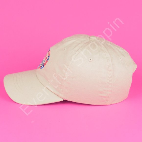 USA Olympics Team 2008 Retro Throwback Adjustable Hat in Light Tan - Picture 3 of 8
